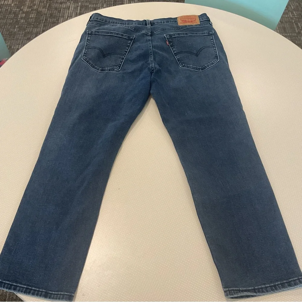 Levis 541 Jeans Mens 36x30 Blue Whiskered Athletic Fit Tapered Denim Mid Rise